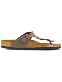 Men Birkenstock Buckle Detail Flip Flop Sandals
