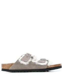 Women Birkenstock Arizona Two-strap Shearling Sandals