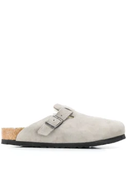 Women Birkenstock Suede Shearling Lined Slippers