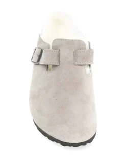 Women Birkenstock Suede Shearling Lined Slippers -Shoe Paradise Shop 15726245 28658706 1000