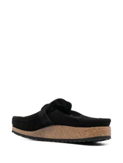 Women Birkenstock Buckley Shearling Suede Sandals -Shoe Paradise Shop 18592237 40152064 1000