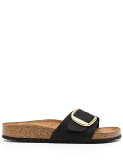 Women Birkenstock Madrid Buckle-detail Slide Sandals