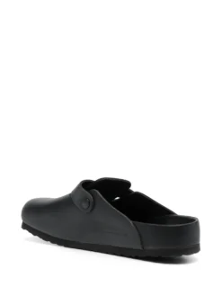 Men Birkenstock Boston Buckle-detail Leather Slides -Shoe Paradise Shop 19415123 50258619 1000