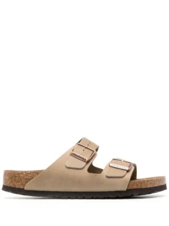 Men Birkenstock Arizona Leather Slides