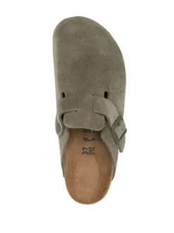 Women Birkenstock Boston Buckle-detail Suede Clogs -Shoe Paradise Shop 19790855 44363611 1000