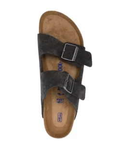 Men Birkenstock Buckle-strap Suede Slides -Shoe Paradise Shop 19913550 44921562 1000