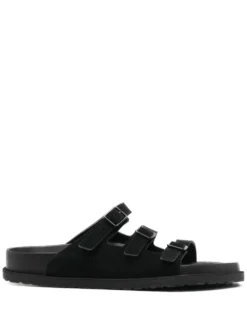 Men Birkenstock Buckle-fastening Suede Slides