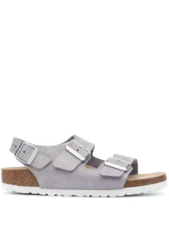 Women Birkenstock Milano Leather Flat Sandals