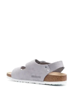 Women Birkenstock Milano Leather Flat Sandals -Shoe Paradise Shop 20006861 45028847 1000