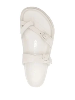 Men Birkenstock Buckle-detailing Leather Slides -Shoe Paradise Shop 20010418 50091967 1000