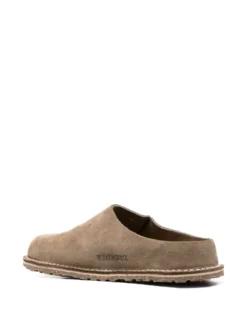 Women Birkenstock Zermatt Logo-debossed Suede Slippers -Shoe Paradise Shop 20320418 50376887 1000