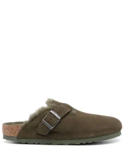Women Birkenstock Boston VL Suede Slides